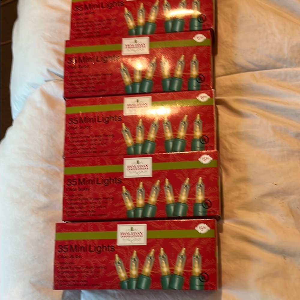 BNWT holiday lights.  Set of five.